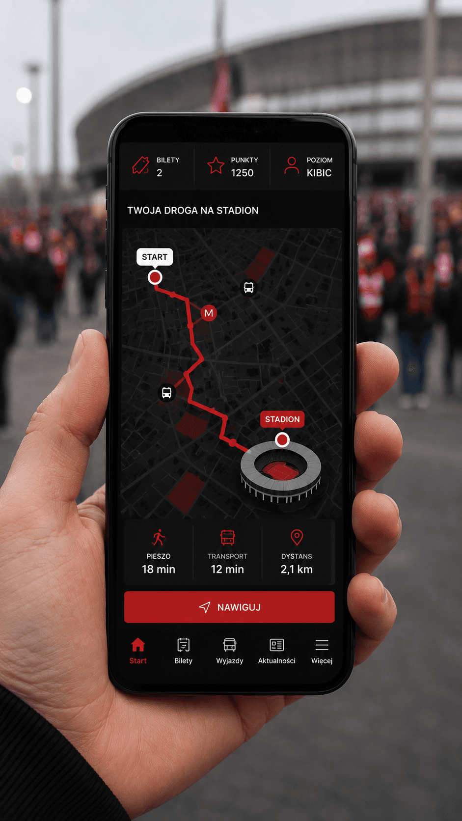 Interfejs aplikacji mobilnej